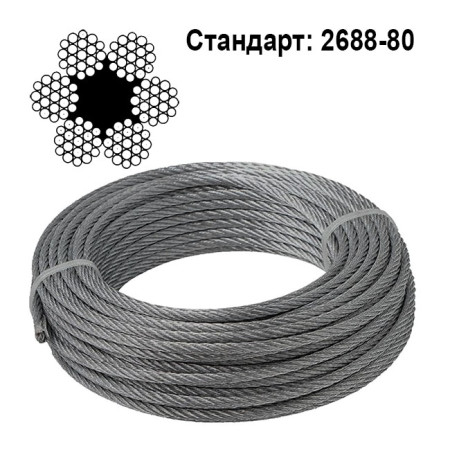 Канат DIN 3059 (ГОСТ 2688-80) оцинкованный