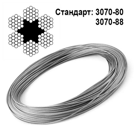Канат DIN 3060 (ГОСТ 3070-88) оцинкованный